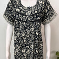 Black Pure Cotton Nighty Elegant & Comfortable