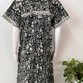Black Pure Cotton Nighty Elegant & Comfortable