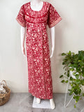 Red Pure Cotton Nightgown Soft & Comfortable