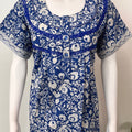 Royal Blue 100% Cotton Nightgown for Women