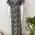 Black Pure Cotton Nighty Elegant & Comfortable