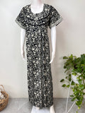 Black Pure Cotton Nighty Elegant & Comfortable