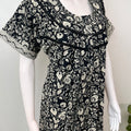 Black Pure Cotton Nighty Elegant & Comfortable