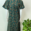Bottle Green Pure Cotton Nightgown Soft & Comfortable