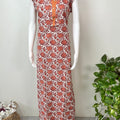 Orange Soft & Stylish Pure Cotton Nighty