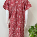 Maroon Pure Cotton Nightgown Soft & Comfortable