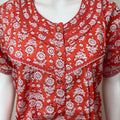 Orange Pure Cotton Women’s Nightgown