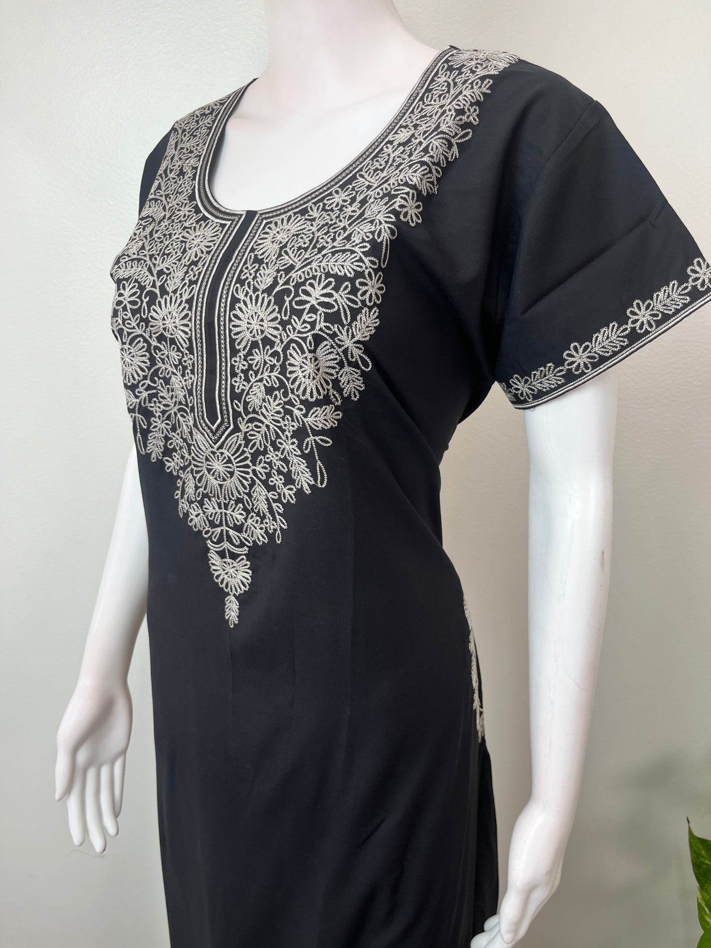 Black Premium Bizzylizzy Embroidered Nighty