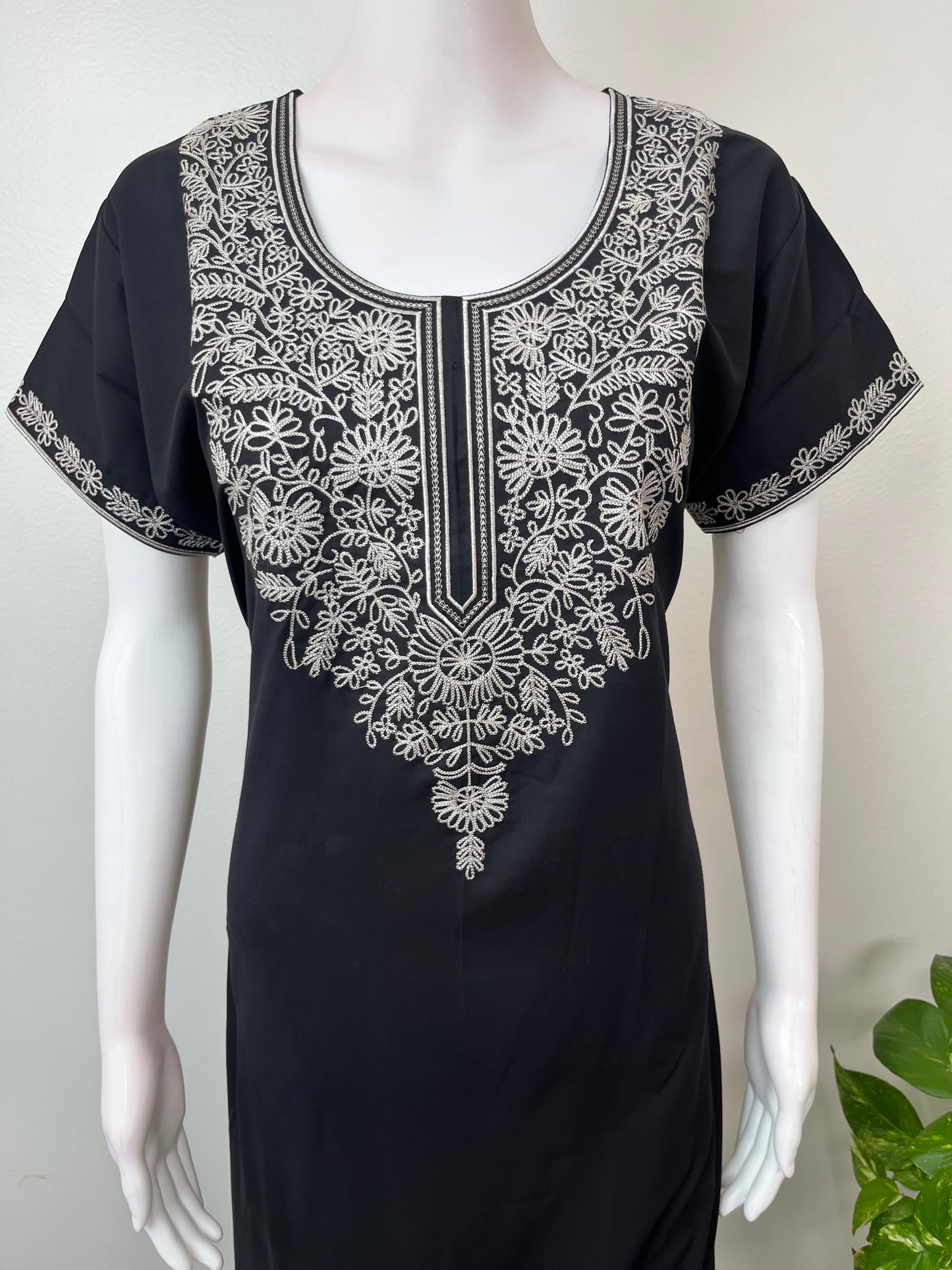 Black Premium Bizzylizzy Embroidered Nighty
