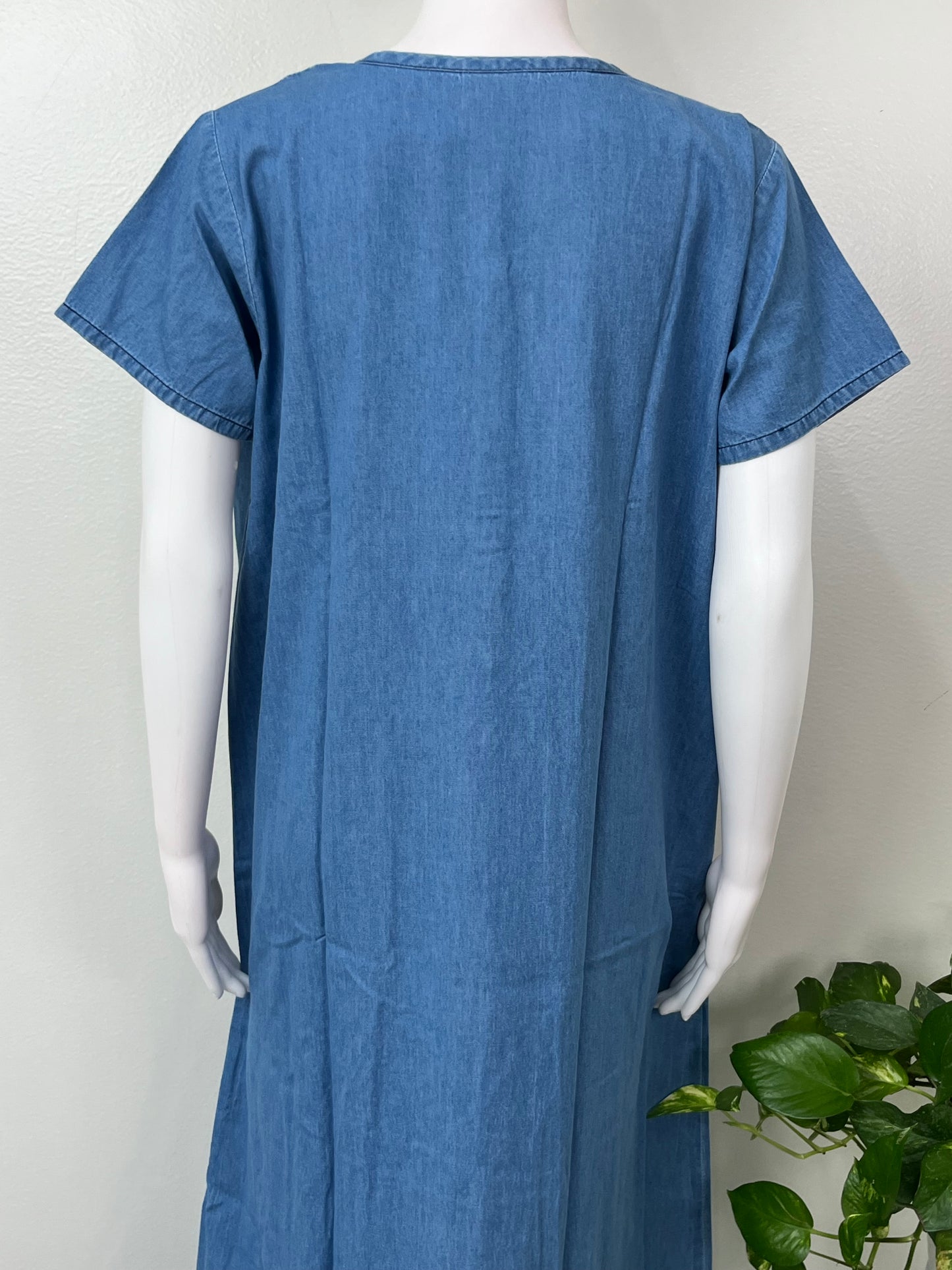 Breathable Denim Look Nightgown