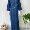 Denim Nighty for Women with Long Sleeves