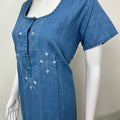 Breathable Denim Look Nightgown