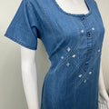 Breathable Denim Look Nightgown