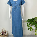 Breathable Denim Look Nightgown