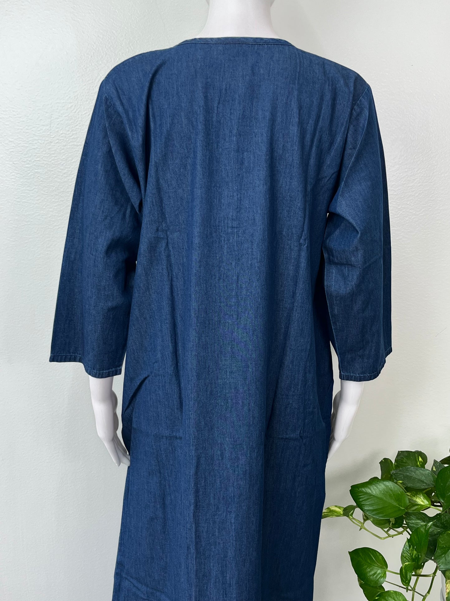 Women's Soft Denim Nightwear with 3/4th Sleeves