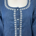 Women's Soft Denim Nightwear with 3/4th Sleeves