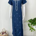 Casual Cotton Denim Nighty