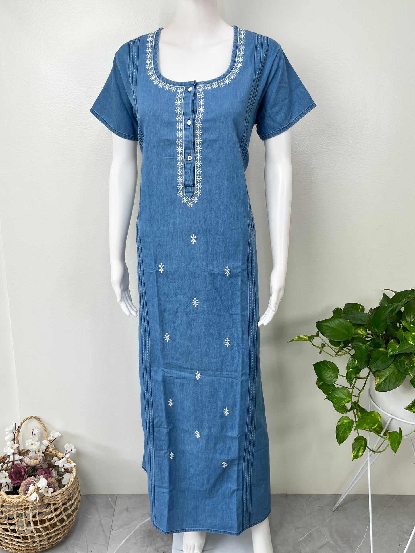 Women's Soft Denim Nightwear