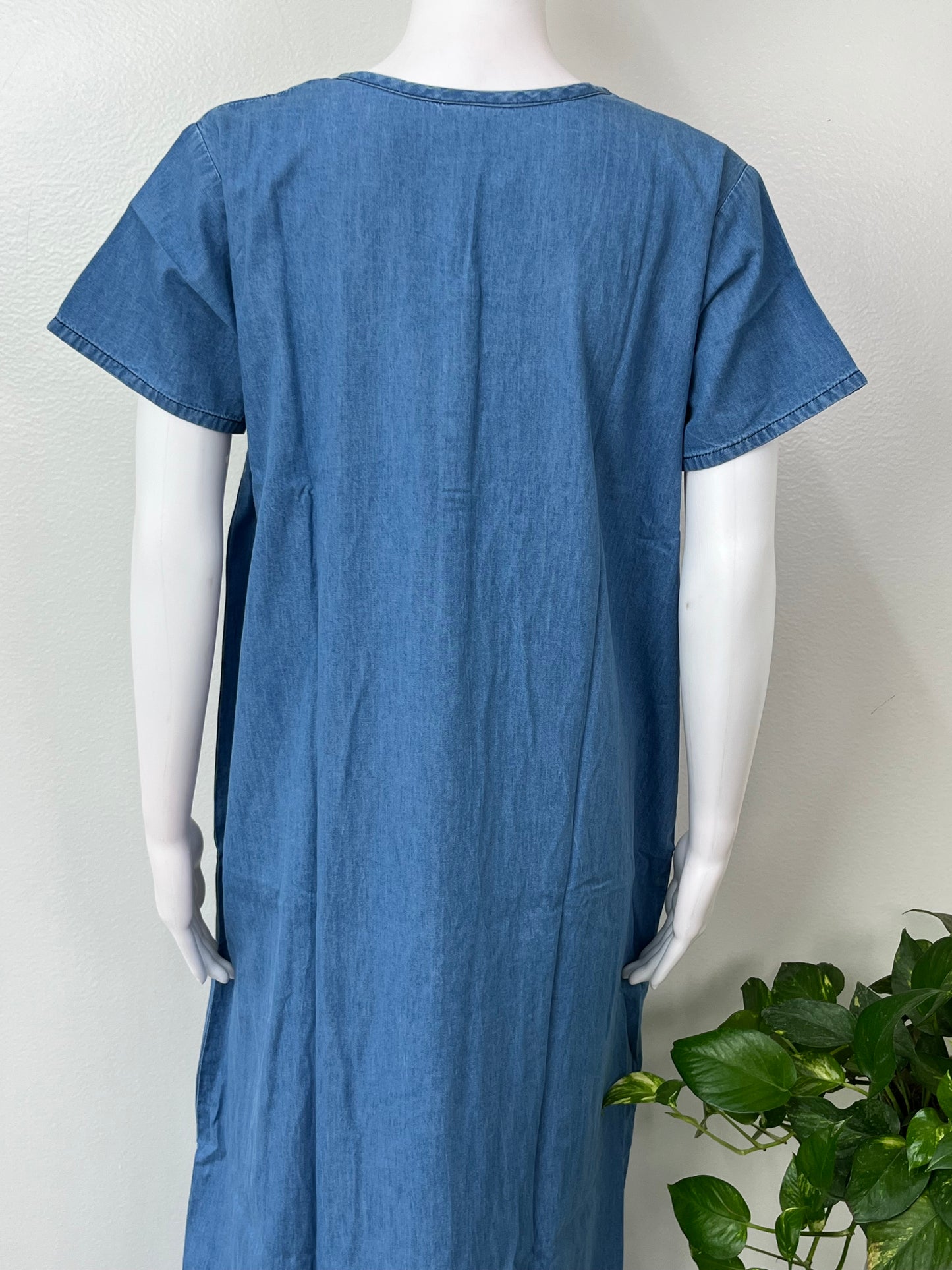 Breathable Denim Look Nightgown