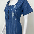 Causal Cotton Denim Nighty