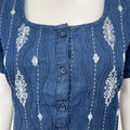 Causal Cotton Denim Nighty