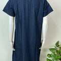 Navy Blue Classic Denim Nightgown for Women