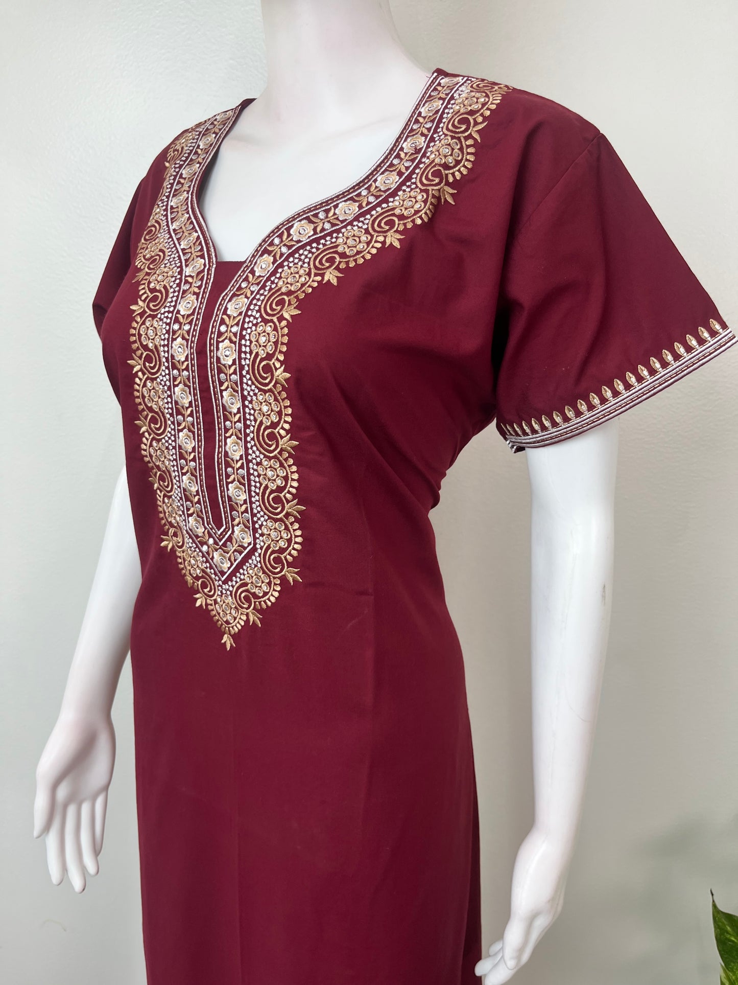 Maroon Classic Charm Bizzylizzy Nighty