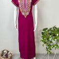 Hot Pink Timeless Embroidered Bizzylizzy Nightgown