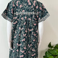 Bottle Green Pure Cotton Nighty for Women
