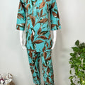 Turquoise Pure Cotton Night Duit