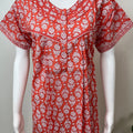 Orange Pure Cotton Women’s Nightgown