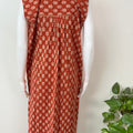 Orange Soft & Breathable Pure Cotton Nightgown