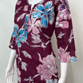 Maroon Pure Cotton Night Suit