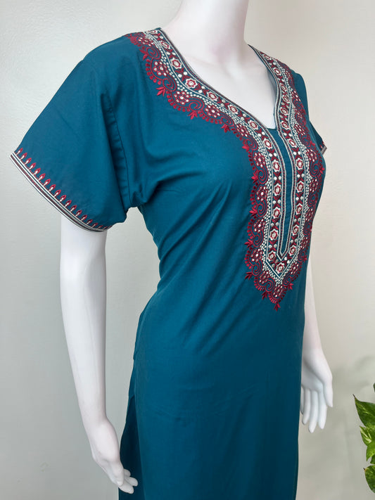 Teal Elegant Comfort Bizzylizzy Nighty