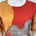 Orange & Red Rayon Night Suit