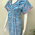 Sky Blue Pure Cotton Nighty Soft & Breathable