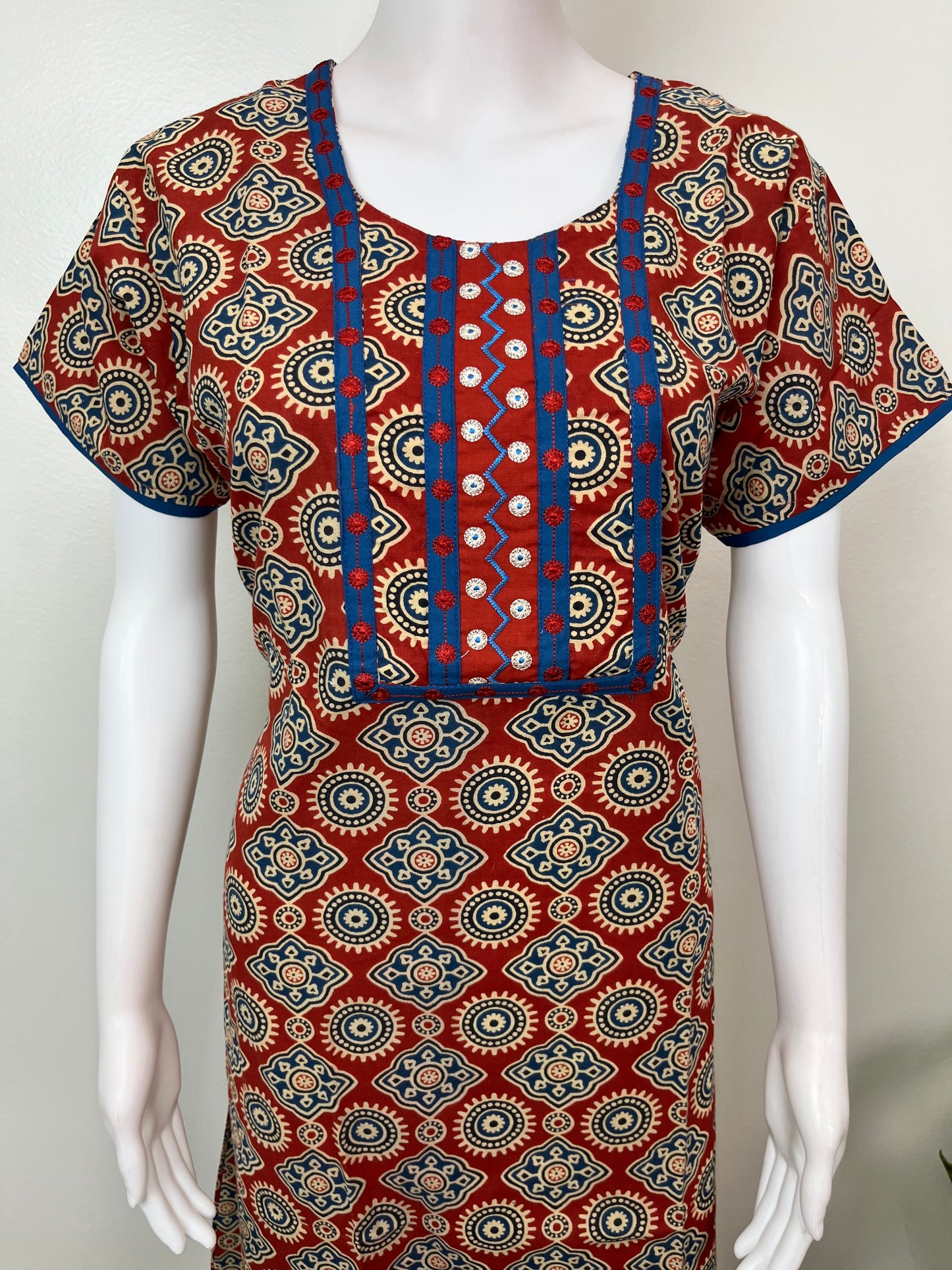 Maroon Pure Cotton Nighty Soft & Comfortable