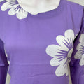 Lavender Cambric Cotton Night Suit