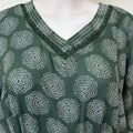 Green Rayon Fabric Kaftan Elegant & Classy