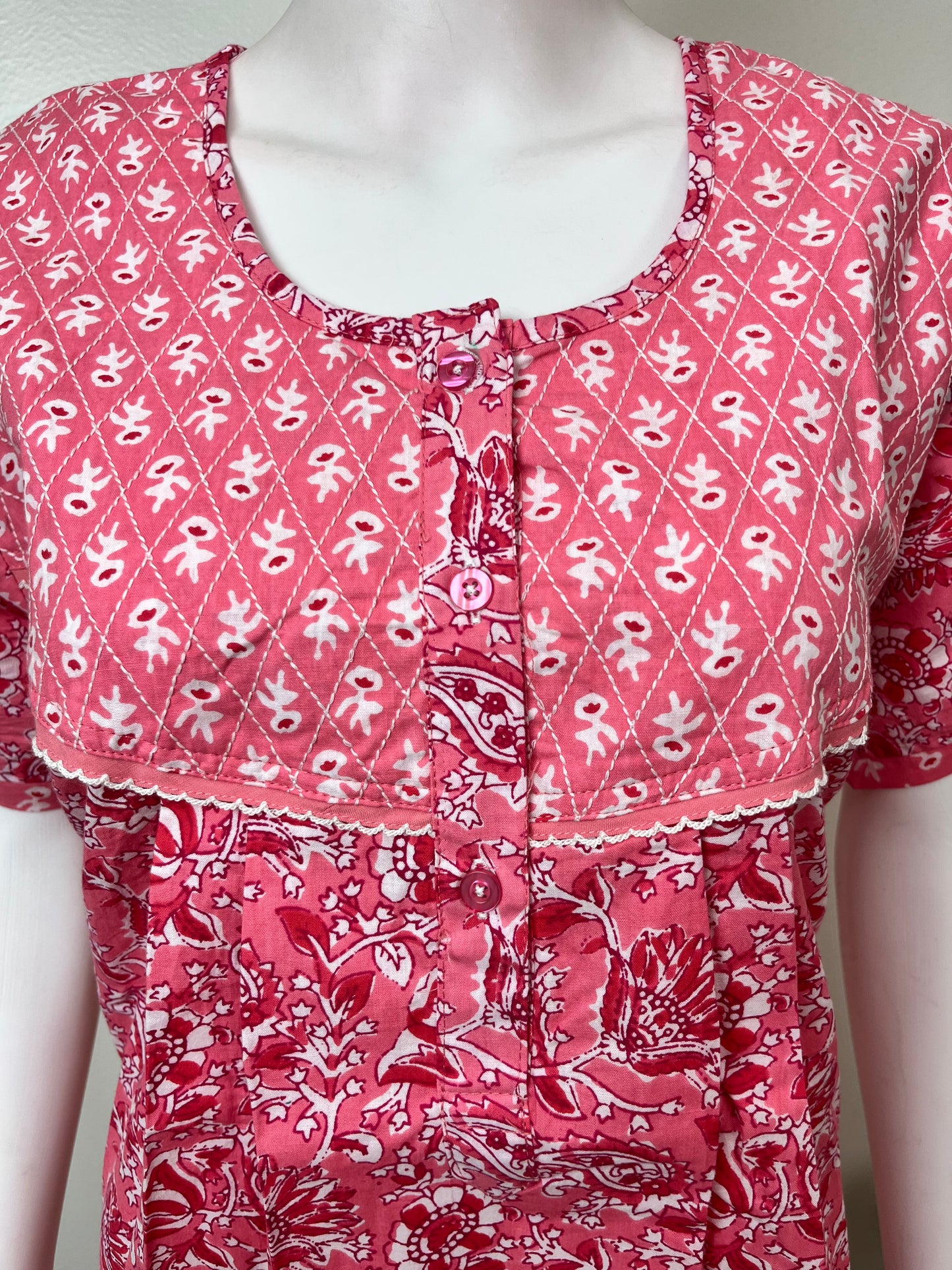 Baby Pink 100% Cotton Women’s Nighty