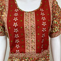 Maroon Printed 100% Cotton Nightgown