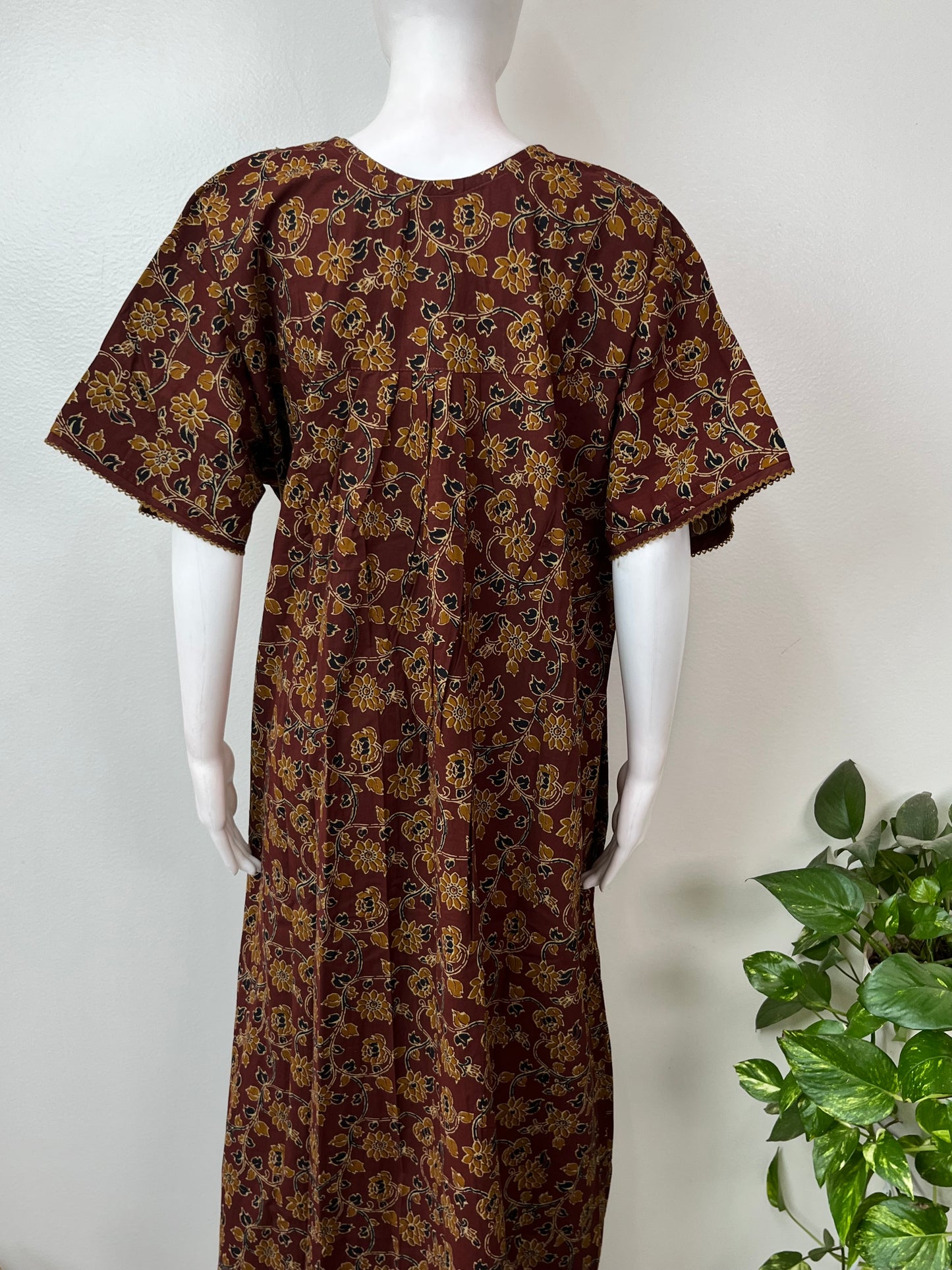 Brown Pure Cotton Nighty Soft & Comfortable