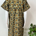 Green 100% Cotton Full Front Open Nighty