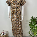 Floral Pure Cotton Front Open Nighty for Women
