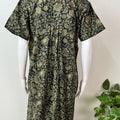 Bottle Green Full Open Pure Cotton Nightgown