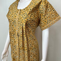 Mustard 100% Cotton Full Open Nightgown