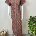Digital Printed 100% Cotton Front Open Nighty
