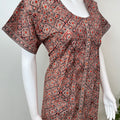 Digital Printed 100% Cotton Front Open Nighty