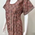 Digital Printed 100% Cotton Front Open Nighty