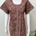 Digital Printed 100% Cotton Front Open Nighty